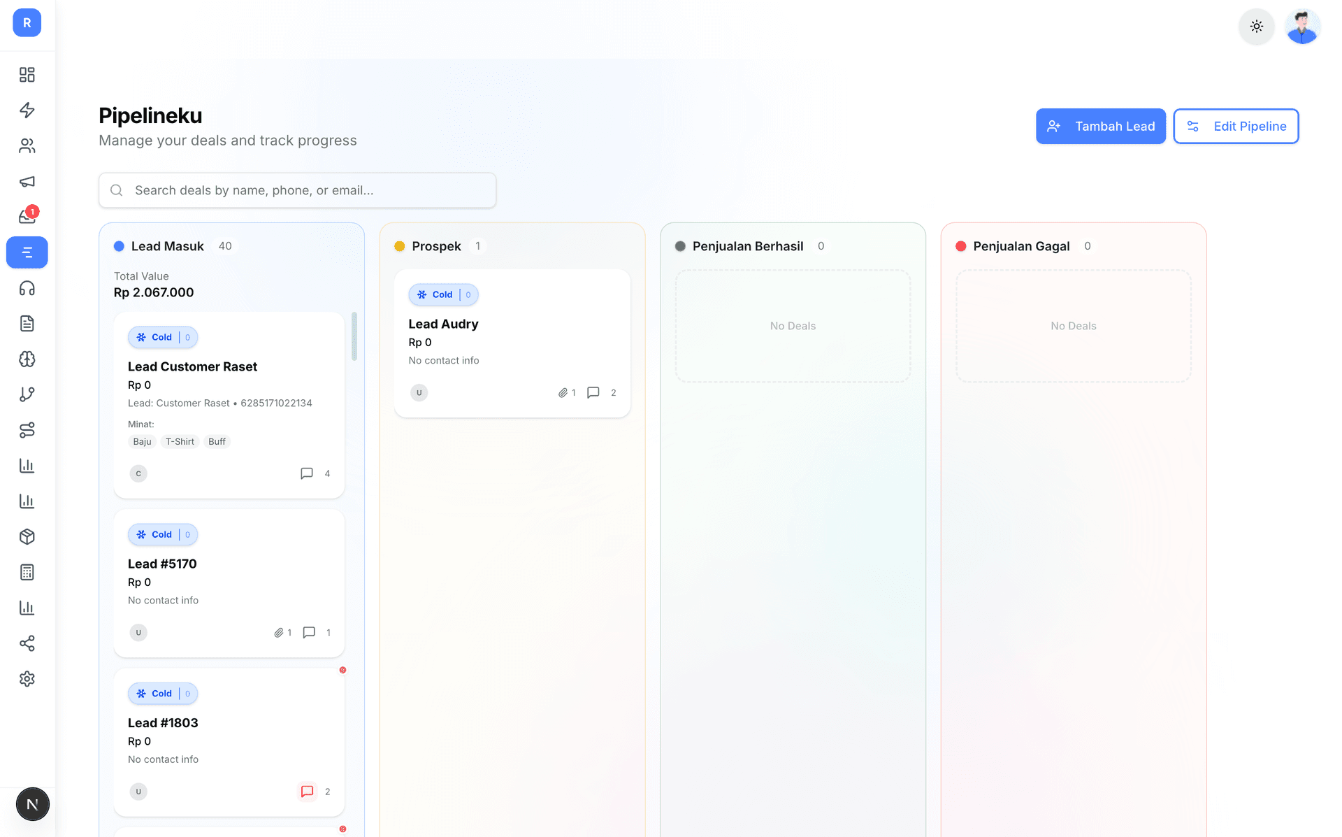 CRM Pipeline Dashboard